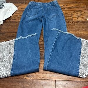 American Girl Blue and Gray Boot Cut Jeans